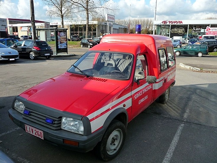 Fire brigade Gembloux Belgium Citroen