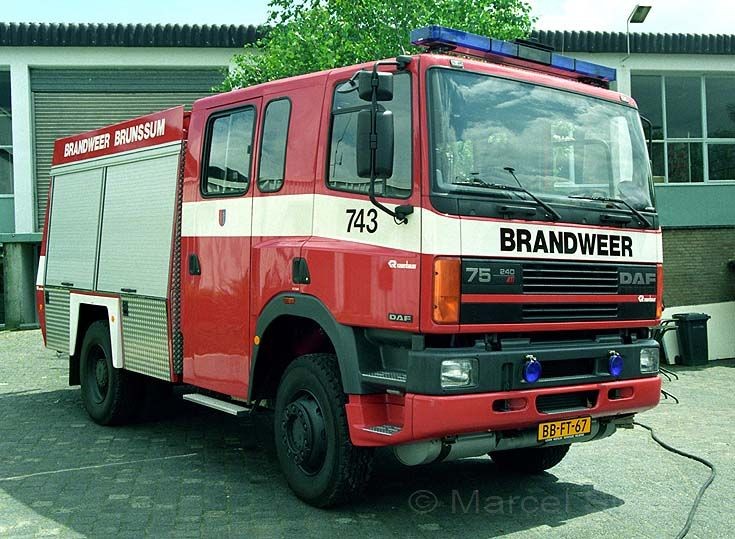 Brandweer Brunssum DAF FFV75 Rosenbauer