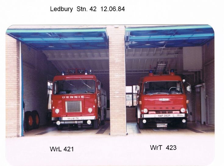 Ledbury Fire Station, H&WFB. 1984.