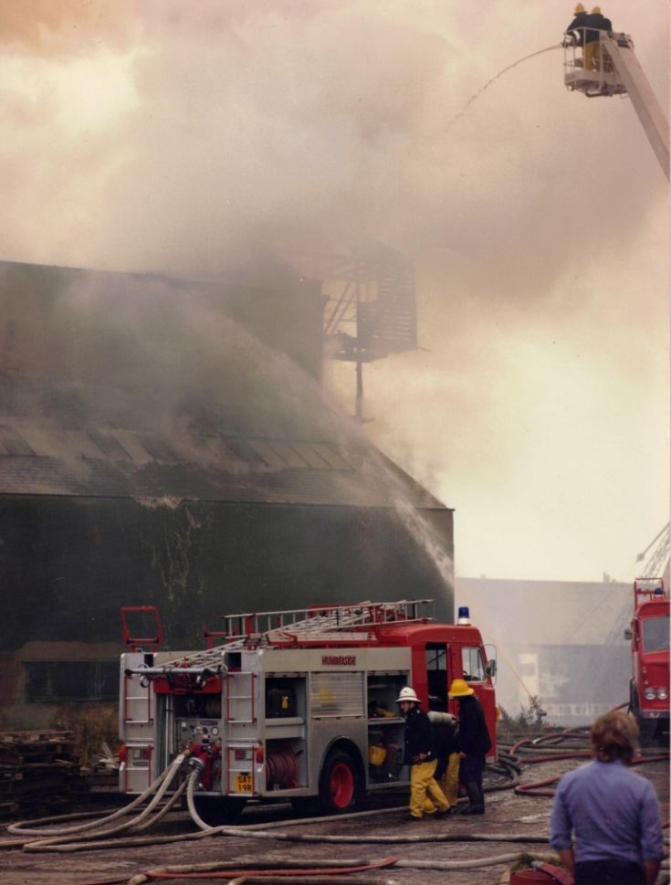 Fire at Cargill's, Gt Union Street, Hull