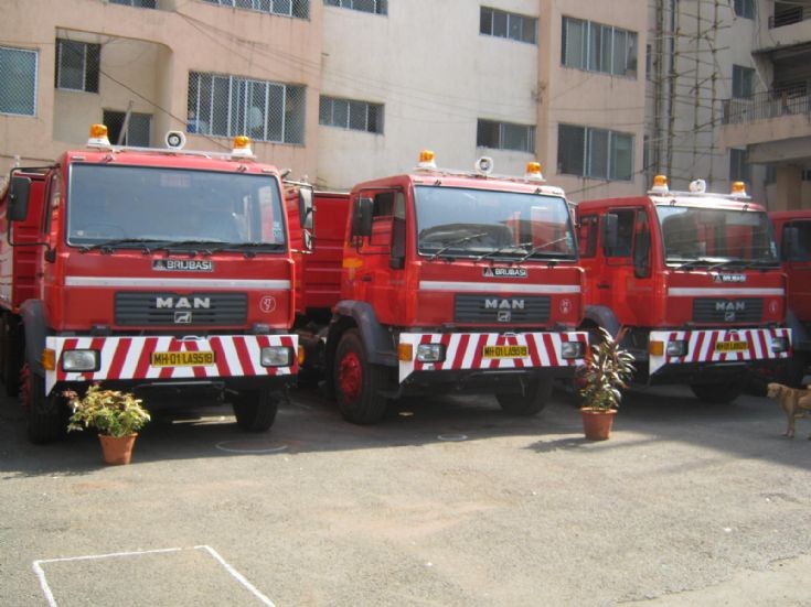 MAN fire trucks of Mumbai Fire Department