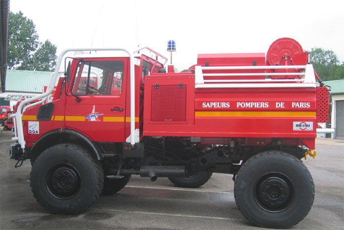 Bushfire truck of Paris firebrigade.