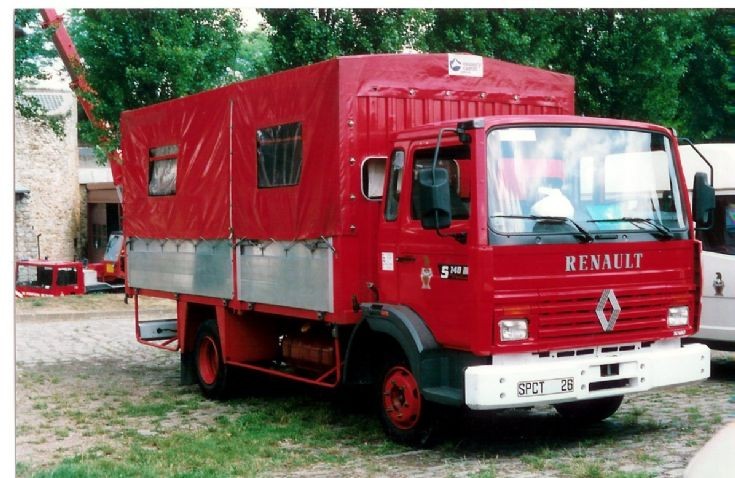 Logistic truck of Paris firebrigade.