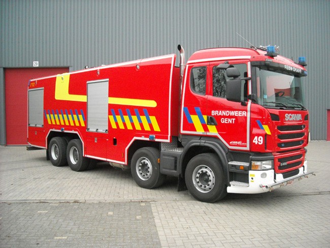 Foam pumper Brandweer Gent