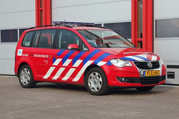 Volkswagen Touran brandweer Friesland