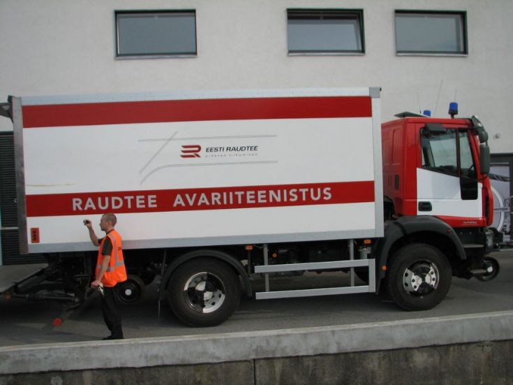 Estonian railway rescue truck
