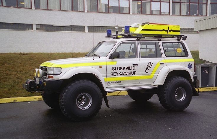 Reykjavik fire department Toyota Landcruiser