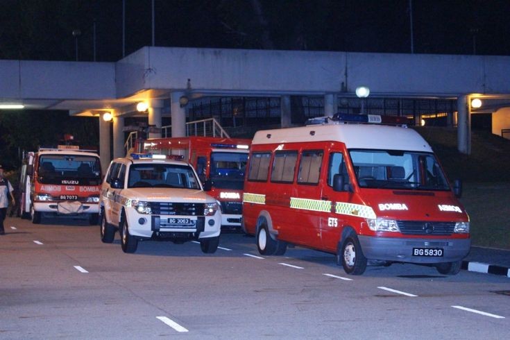 Berakas fire appliances on standby