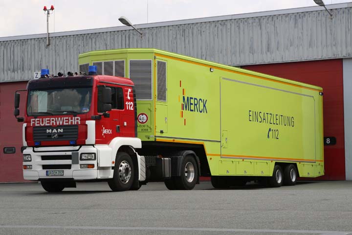 Werkfeuerwehr Merck Darmstadt MAN Control Unit