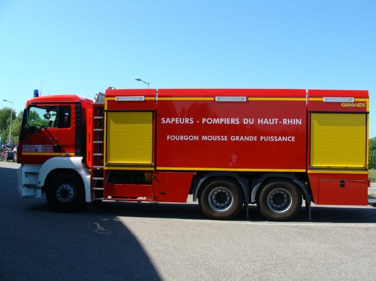 Giamex water and foam tender Haut-Rhin FD France