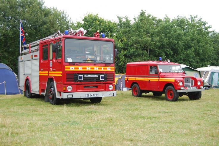 Dennis DS & Land Rover 109 Odiham Fire show 2011
