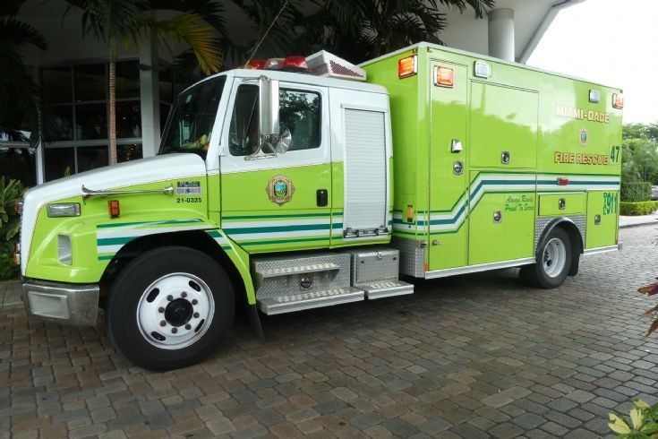 Miami Dade Fire Rescue Freightliner ambulance