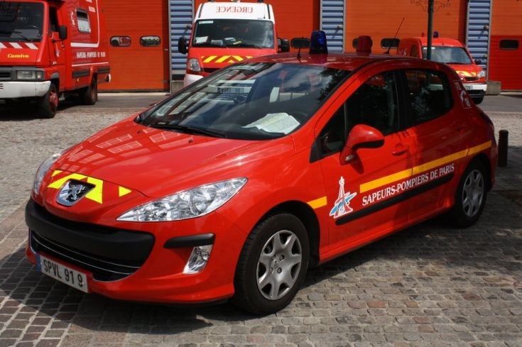 Red light liaison and command car.