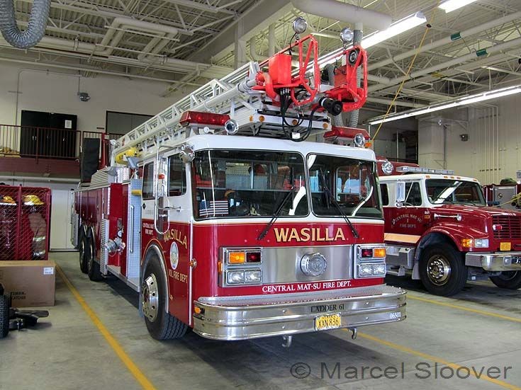 Central Mat-Su Fire dept Ladder 61