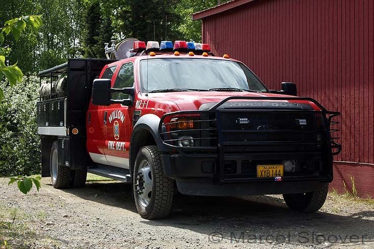 Ford Super Duty Brush Fire unit Willow Fire dept
