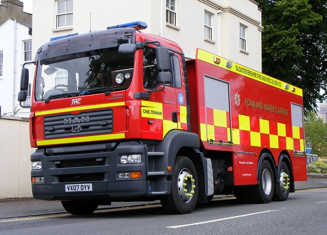 Foam & Water Carrier MAN Cheltenham VX07 OYV