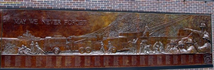 FDNY Memorial Wall (right side) at Ten House  