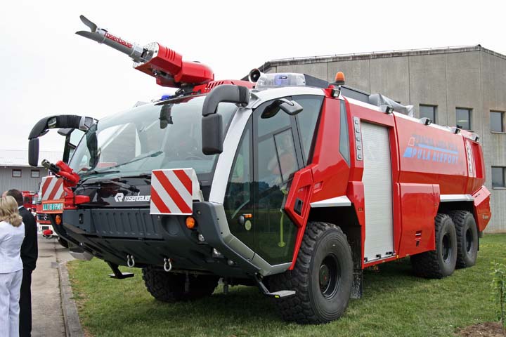 Fire Brigade Crashtender Pula Airport Croatia