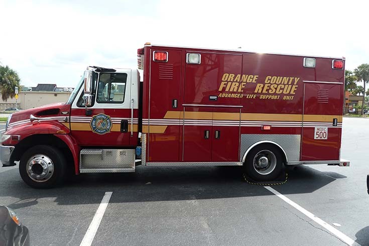 ALS ambulance Orange County Fire Rescue