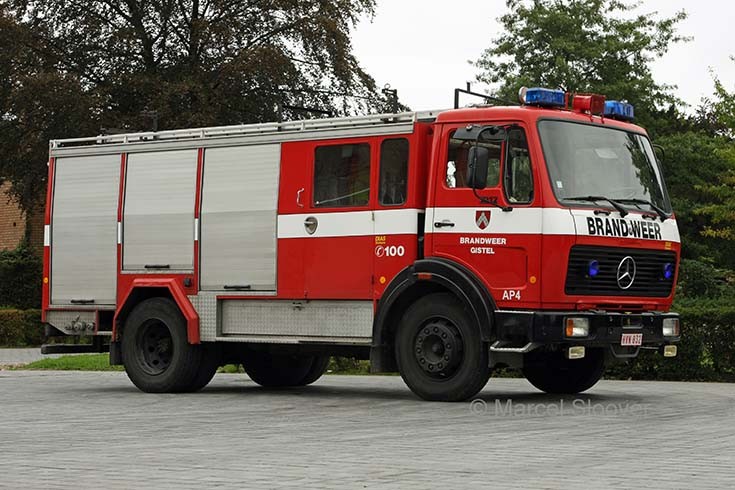 Brandweer Gistel Mercedes Doeschot-Rosenbauer Dias
