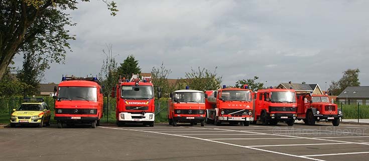 Line up Fire brigade Koekelare Belgium front