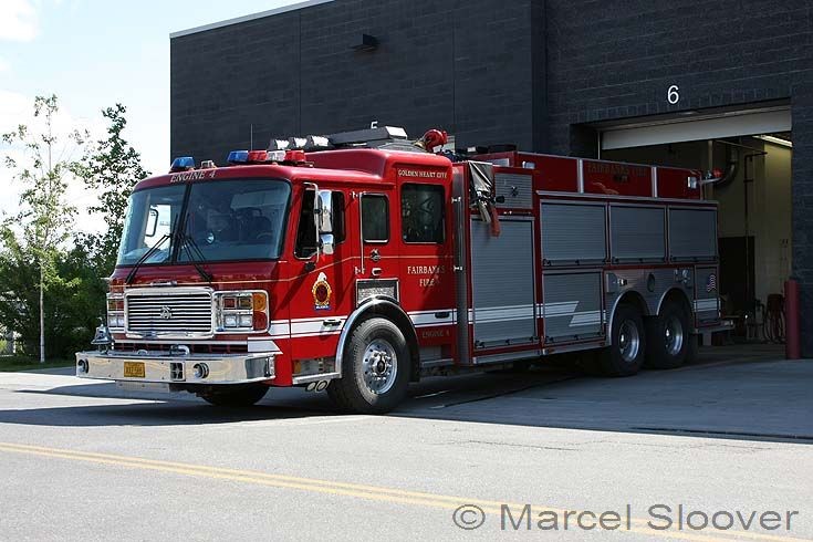 Fairbanks Fire dept AK American LaFrance outside