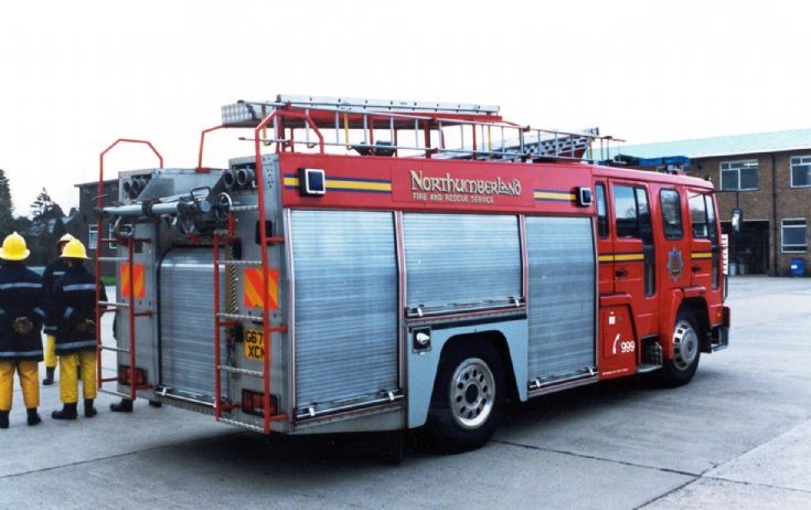 Northumberland FS Rescue Pump at exercise