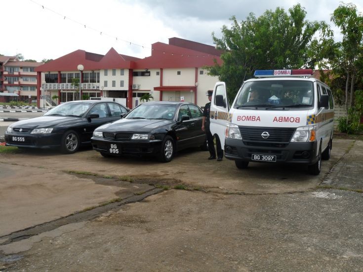 BFRD staff car and van Brunei