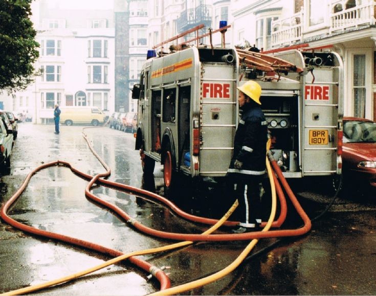 Bedford appliance. 1993 Dorset fire brigade.