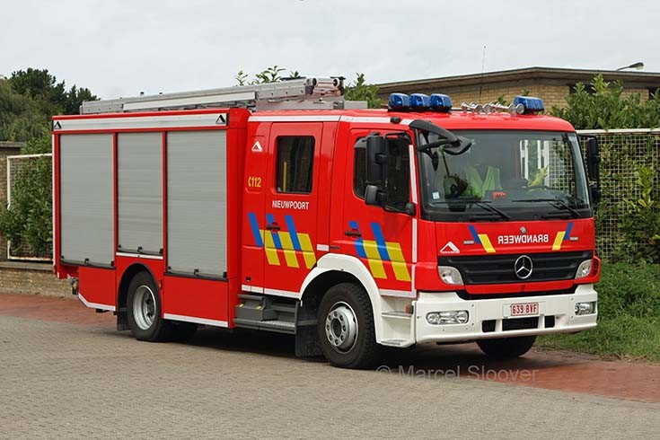Brandweer Nieuwpoort Mercedes Atego Rescue pump