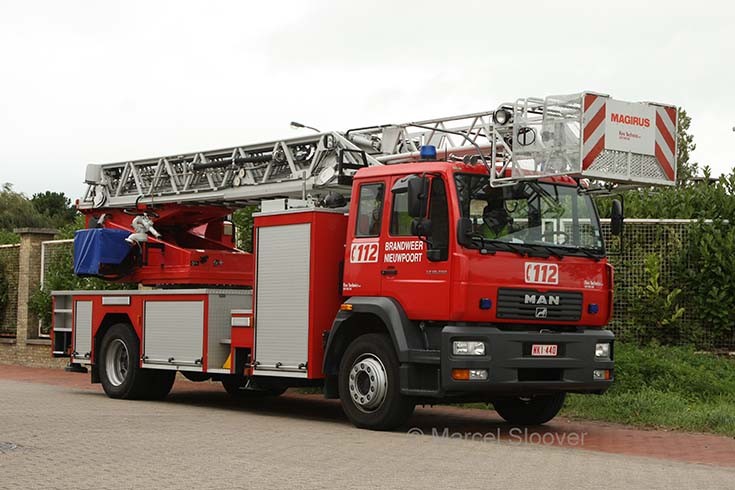 Brandweer Nieuwpoort MAM Magirus ladder