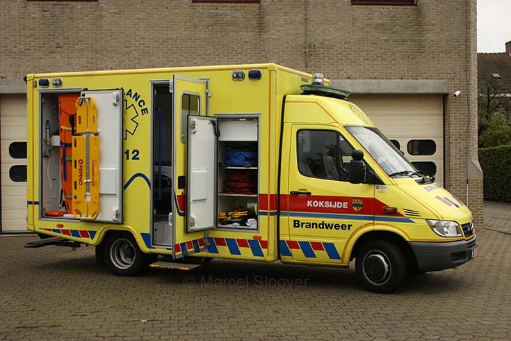 Brandweer Koksijde Mercedes Sprinter side