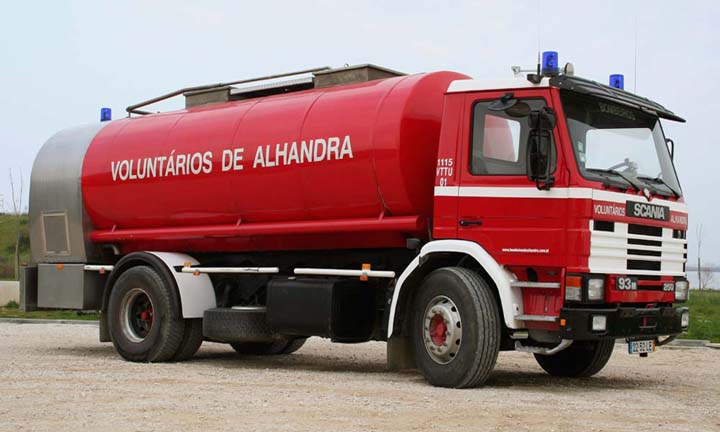 Bombeiros de Alhandra Portugal water tanker Scania