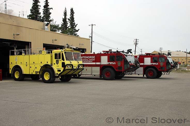 Crashtender lineup Whitehorse Airport Yukon Canada