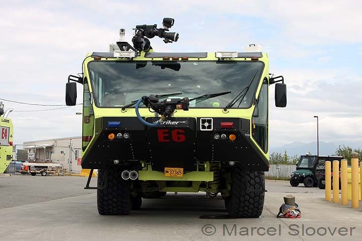 Front view Engine 6 Oshkosh Striker 4500 Anchorage