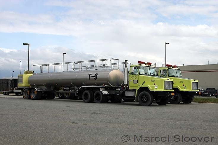 Water tankers Anchorage Airport Alaska