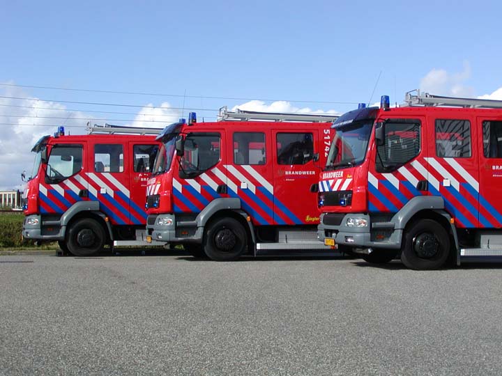 Brandweer Alkmaar Line-up DAF LF appliances