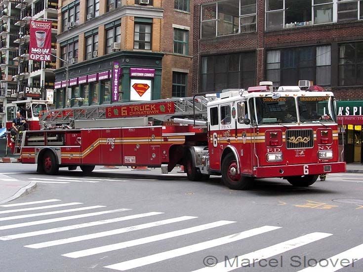 Tiller truck China Town FDNY