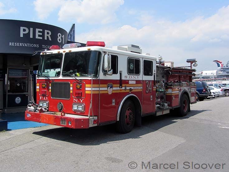 Engine 34 Seagrave Pier 81 Manhattan