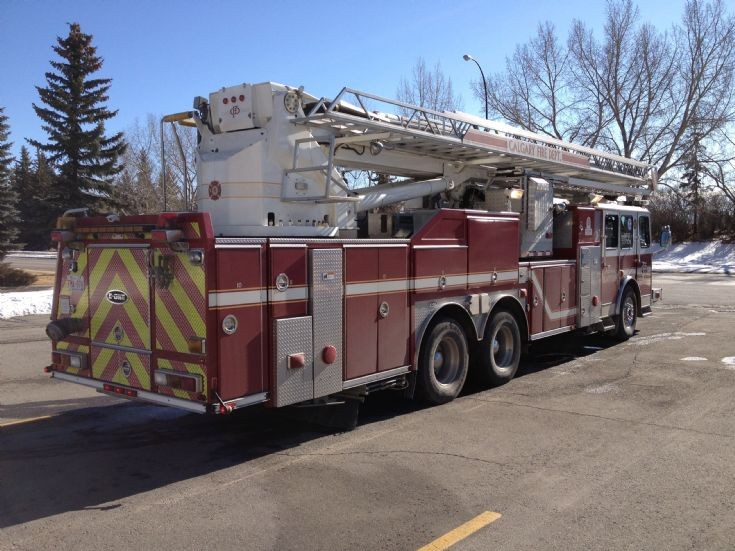 Calgary Fire Dept Aerial 17 E-One Bronto
