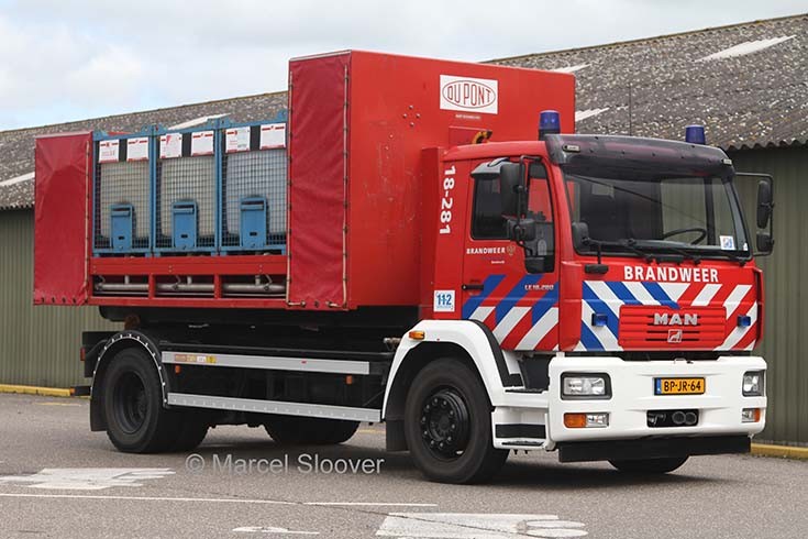 Brandweer Dordrecht MAN prime mover 18-281