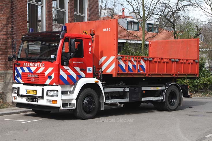 Brandweer Dordrecht MAN prime mover 18-182