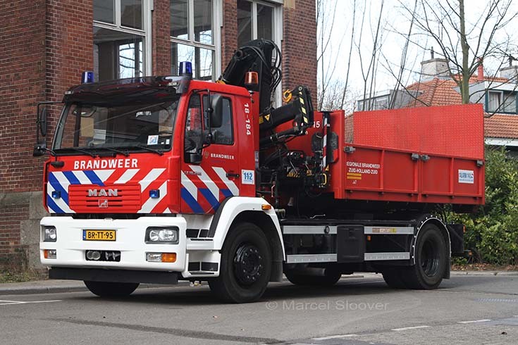 Brandweer Dordrecht MAN prime mover 18-184