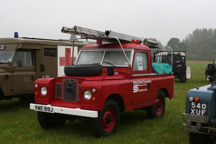 1971 Landrover SWB fire