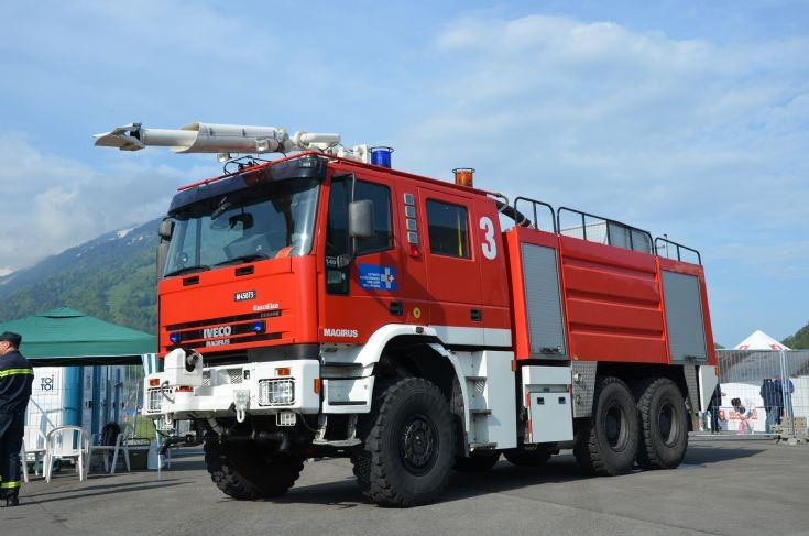 Crash truck Iveco Interlaken Airbase