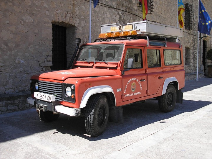 Bomberos Alicante Land Rover