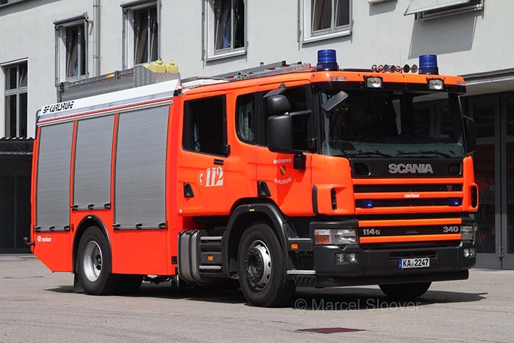 Berufsfeuerwehr Karlsruhe Scania Rosenbauer 