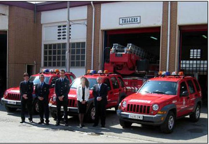 Bomberos Valencia Spain Jeep Cherokee