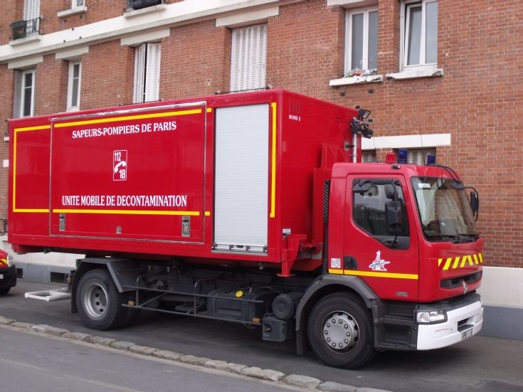 Hazmat heavy truck. Paris FB