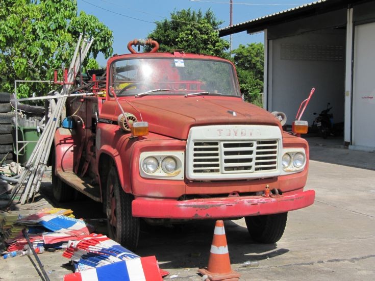 Old Toyota Fire Engine in Thailand